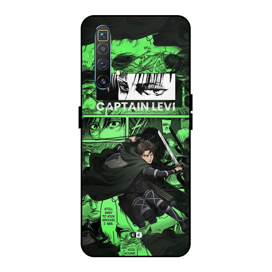 captain Levi Stance Metal Back Case for Realme X3