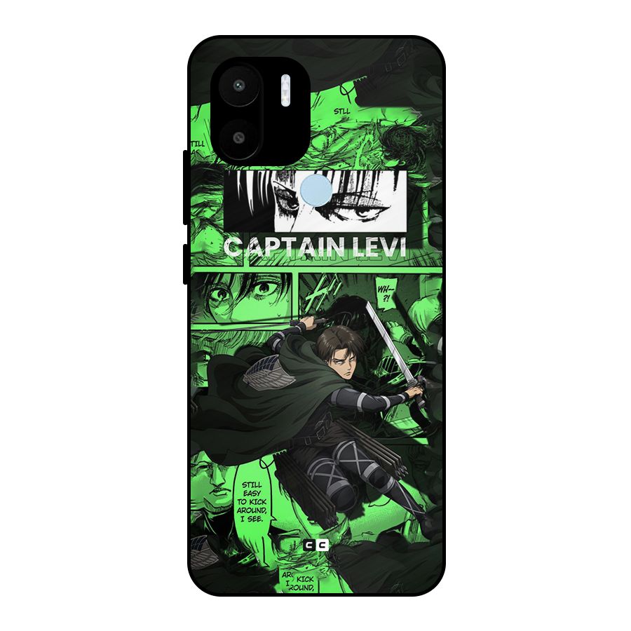captain Levi Stance Metal Back Case for Redmi A2 Plus
