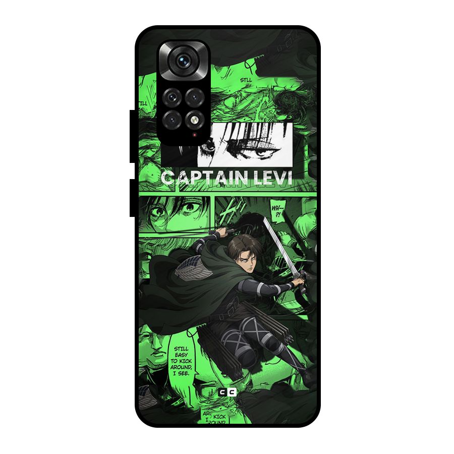 captain Levi Stance Metal Back Case for Redmi Note 11 Pro