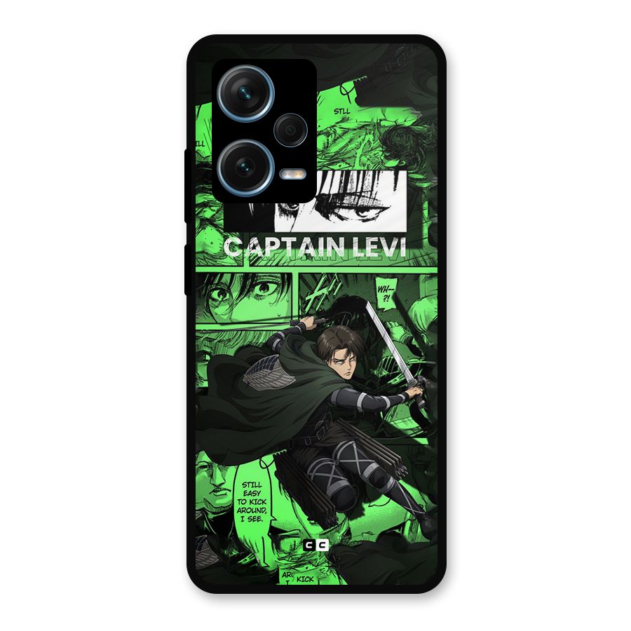captain Levi Stance Metal Back Case for Redmi Note 12 Pro Plus 5G