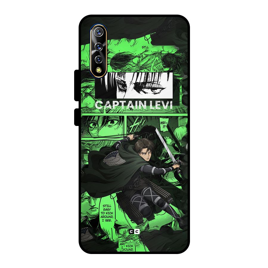 captain Levi Stance Metal Back Case for Vivo S1