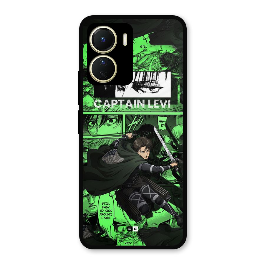 captain Levi Stance Metal Back Case for Vivo T2x