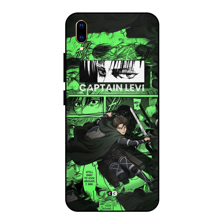 captain Levi Stance Metal Back Case for Vivo V11 Pro