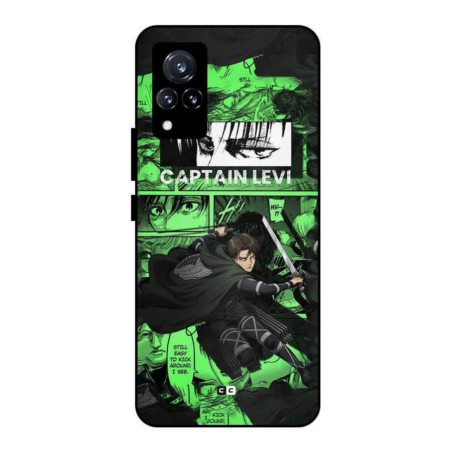 captain Levi Stance Metal Back Case for Vivo V21 5G
