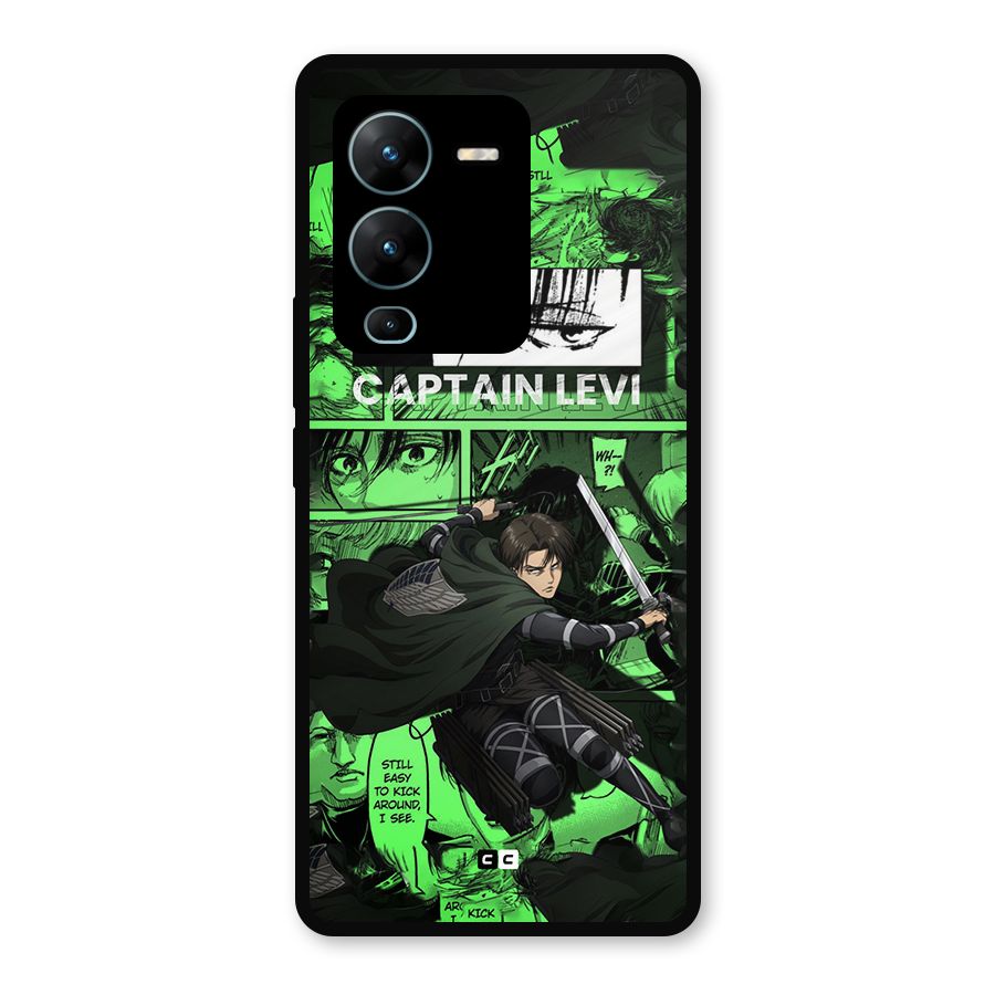 captain Levi Stance Metal Back Case for Vivo V25 Pro