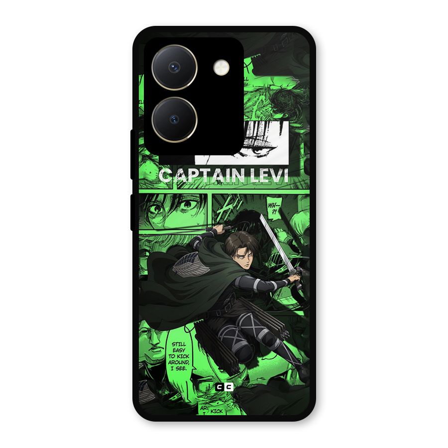 captain Levi Stance Metal Back Case for Vivo Y36