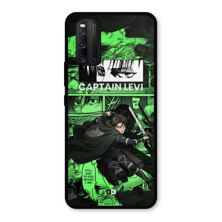 captain Levi Stance Metal Back Case for iQOO 3