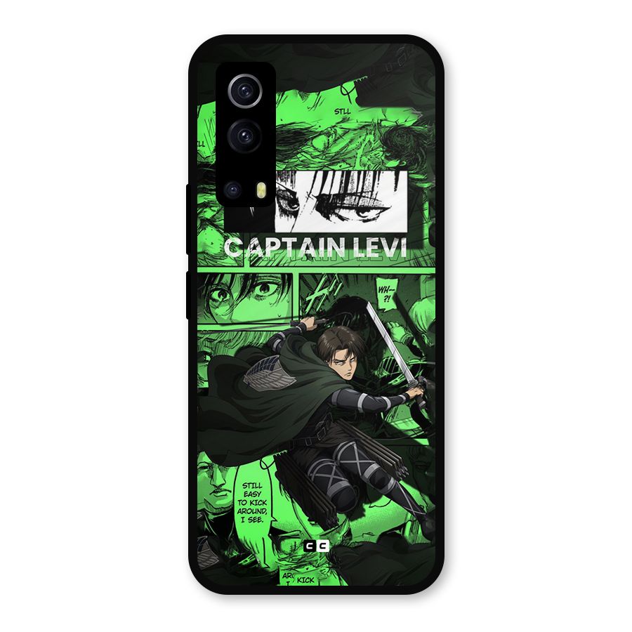 captain Levi Stance Metal Back Case for iQOO Z3