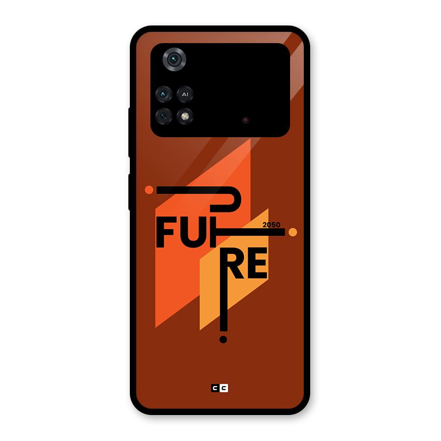 illustrative Future Glass Back Case for Poco M4 Pro 4G