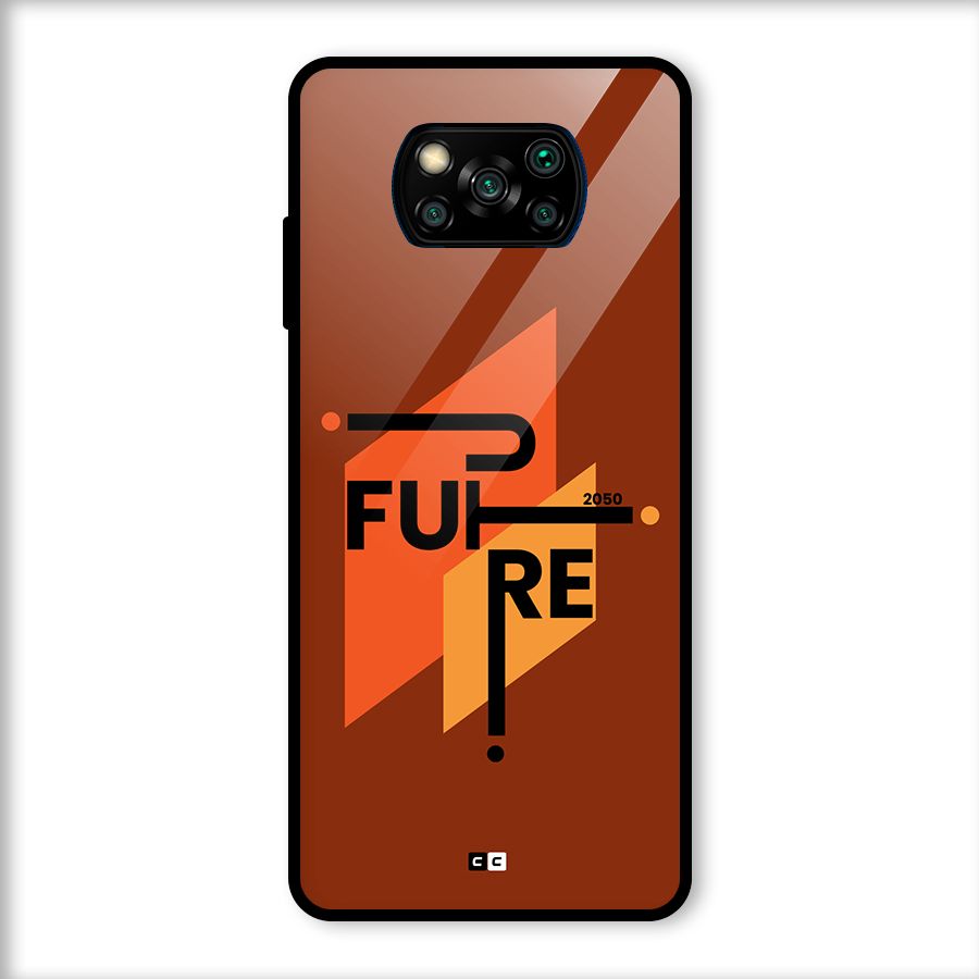 illustrative Future Glass Back Case for Poco X3