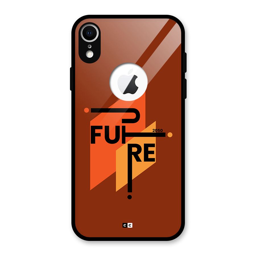 illustrative Future Glass Back Case for iPhone XR Logo Cut
