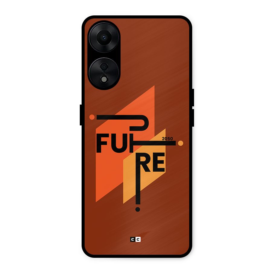 illustrative Future Metal Back Case for Oppo A78 5G