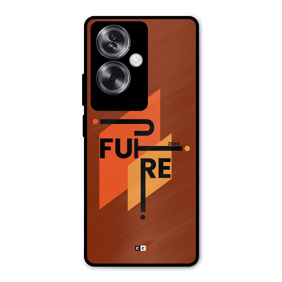 illustrative Future Metal Back Case for Oppo A79 5G