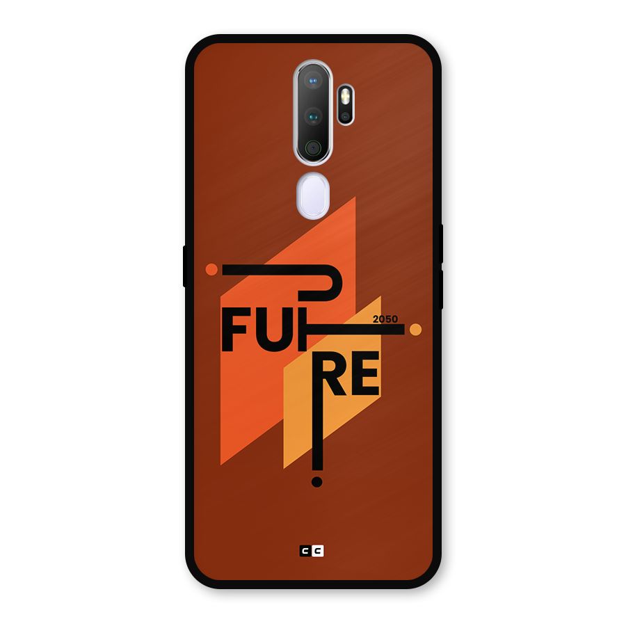 illustrative Future Metal Back Case for Oppo A9 (2020)