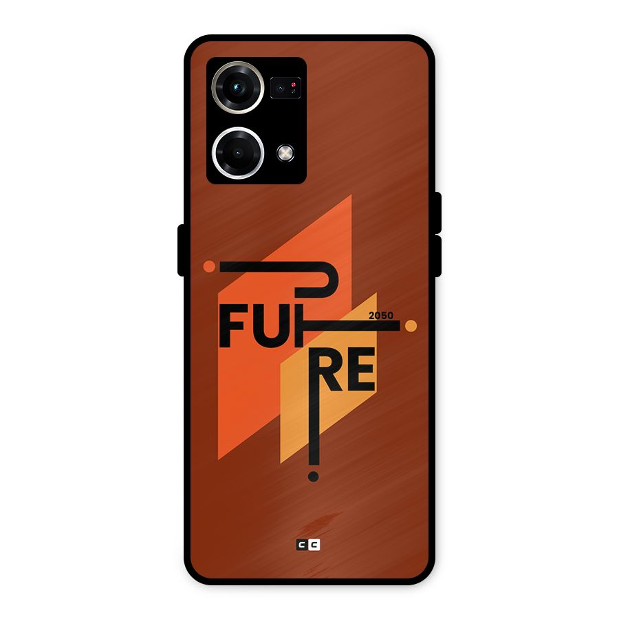 illustrative Future Metal Back Case for Oppo F21 Pro 4G