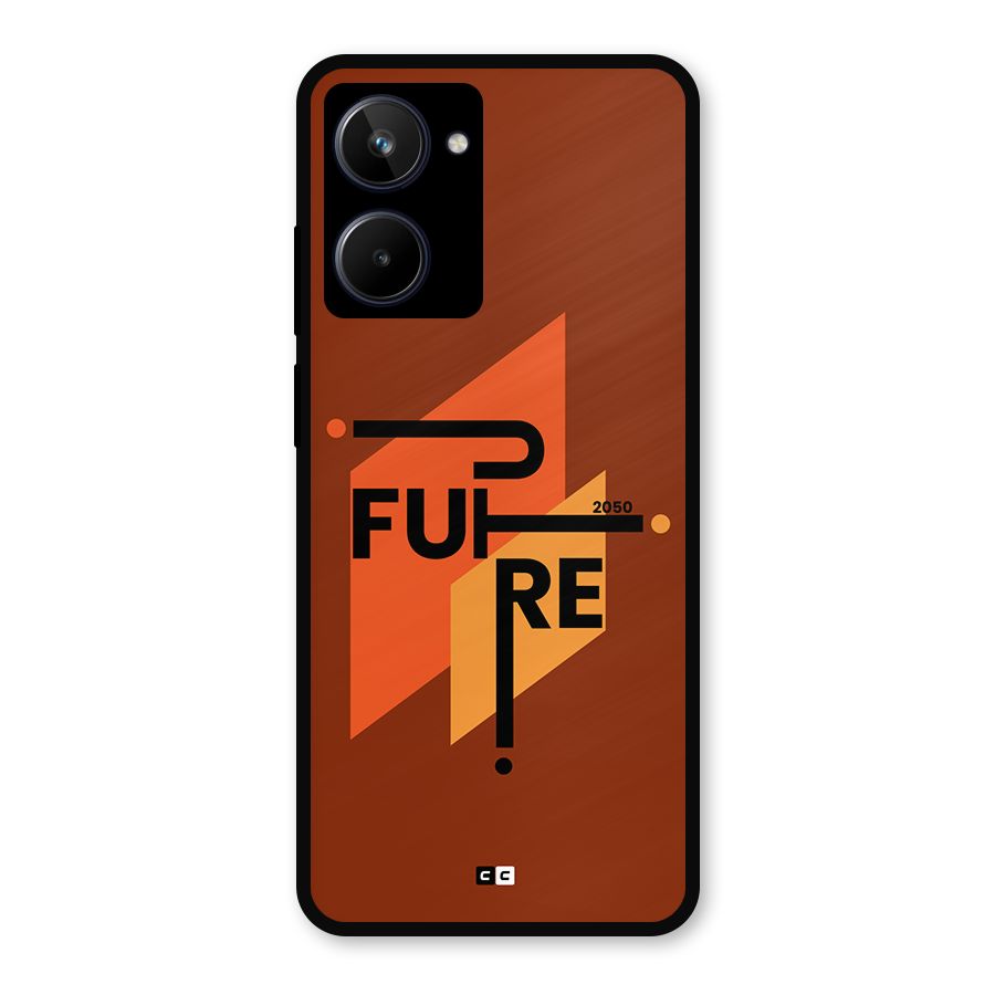 illustrative Future Metal Back Case for Realme 10