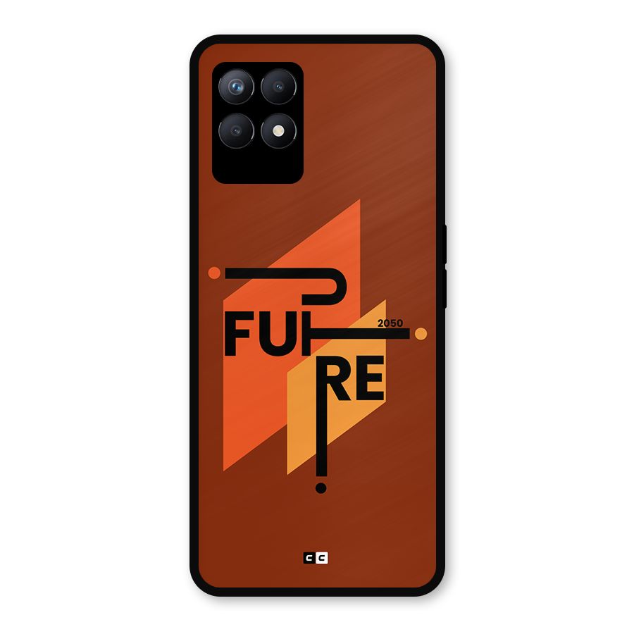 illustrative Future Metal Back Case for Realme Narzo 50