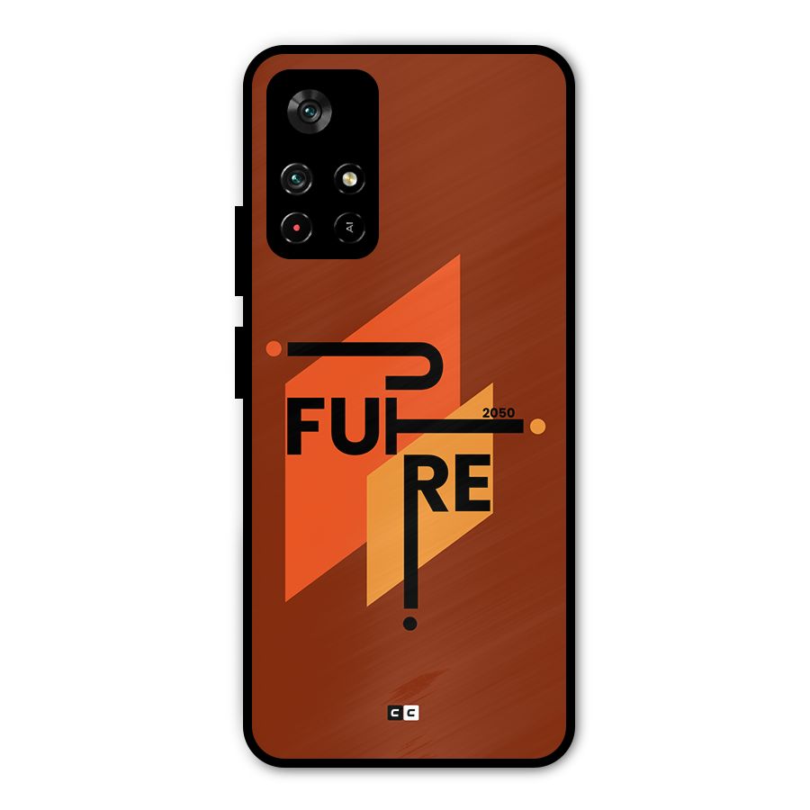 illustrative Future Metal Back Case for Redmi Note 11T 5G