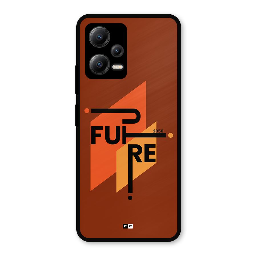 illustrative Future Metal Back Case for Redmi Note 12 5G