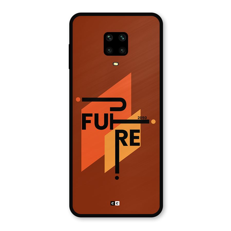 illustrative Future Metal Back Case for Redmi Note 9 Pro