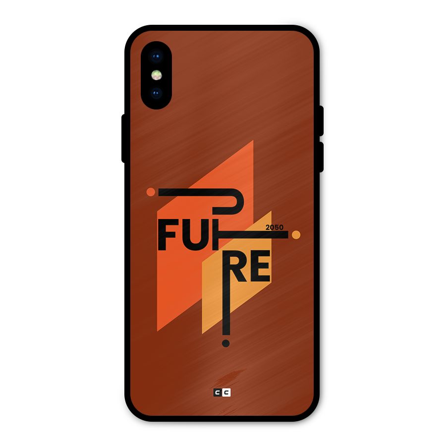 illustrative Future Metal Back Case for iPhone X