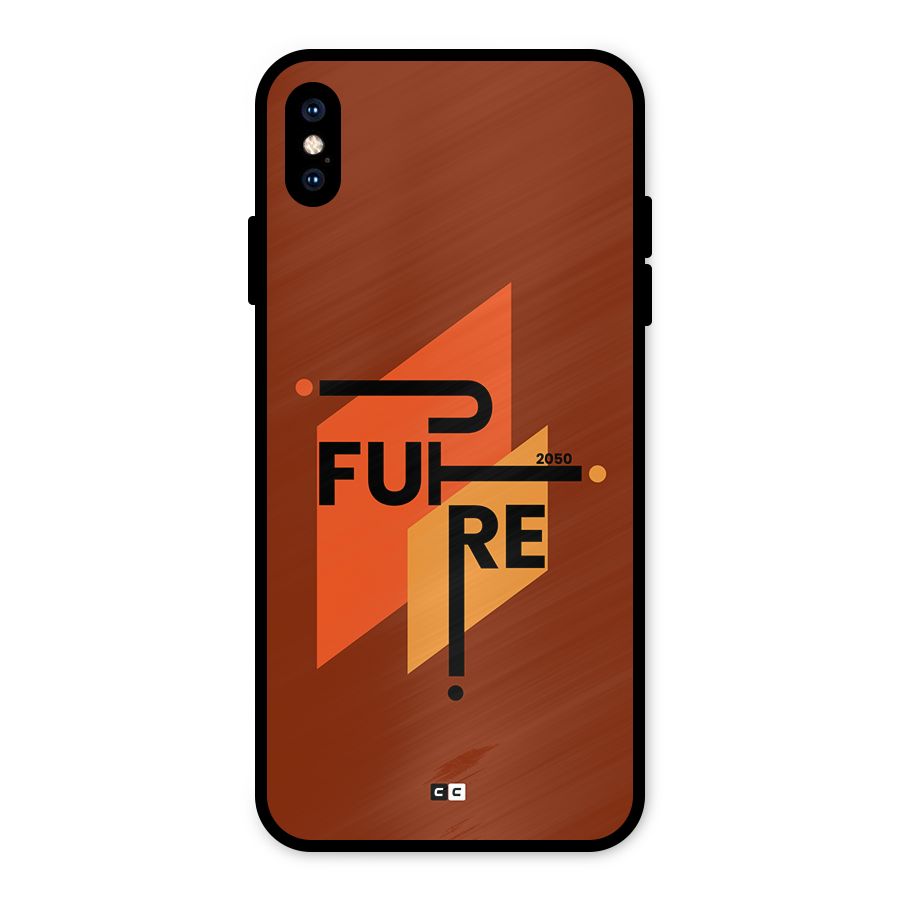 illustrative Future Metal Back Case for iPhone XS Max
