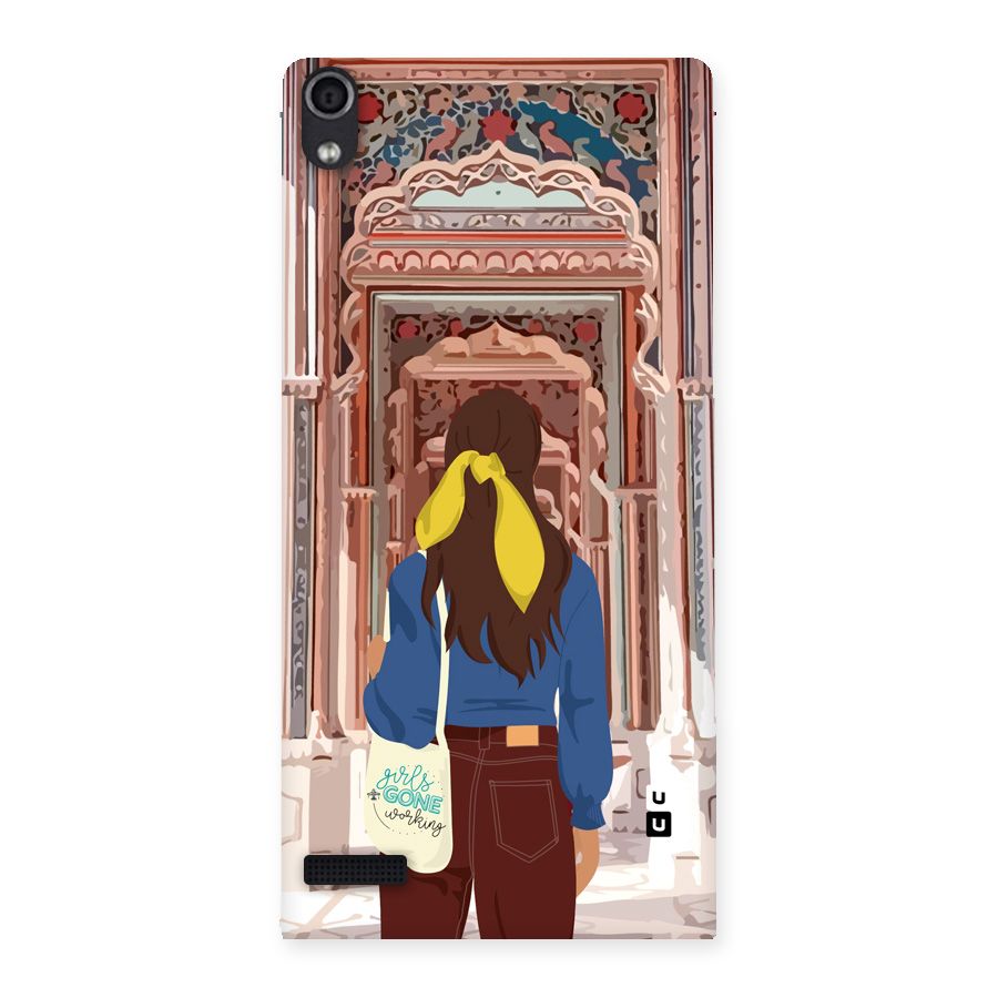 wonderful Girl Back Case for Ascend P6
