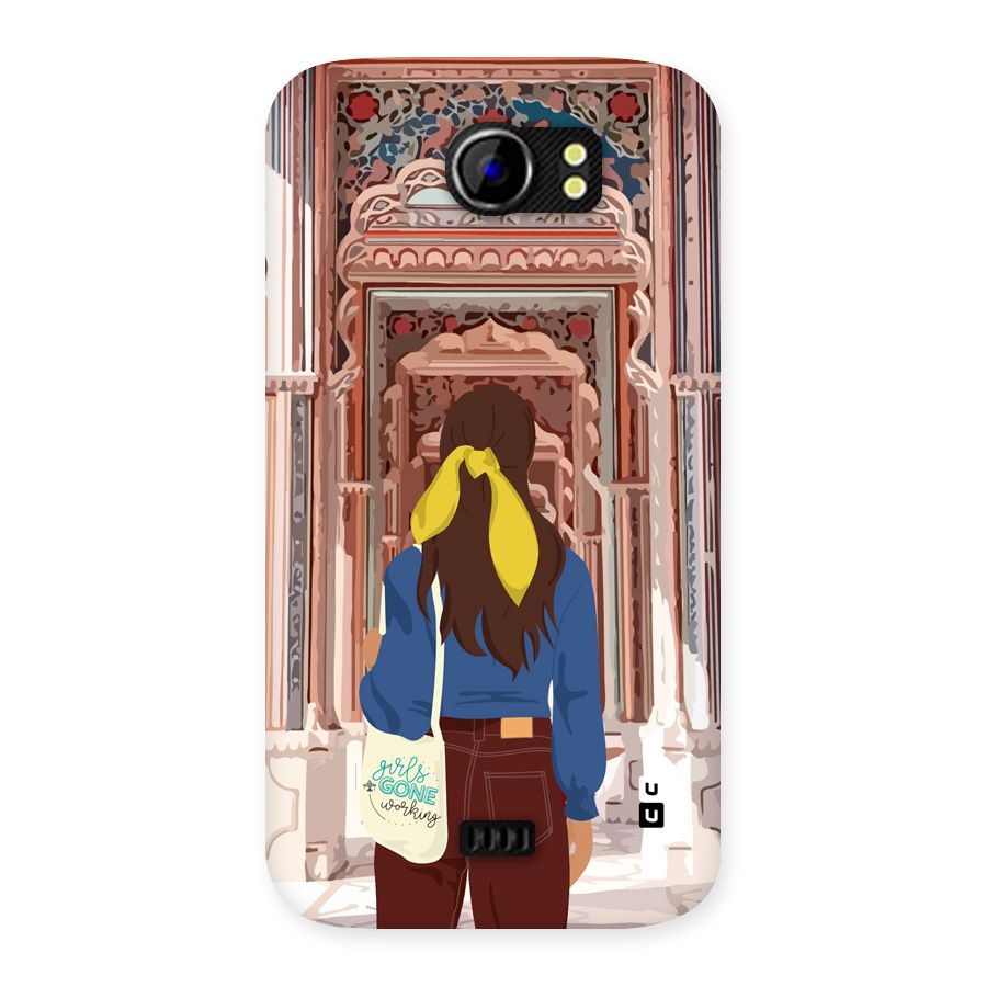 wonderful Girl Back Case for Canvas 2 A110