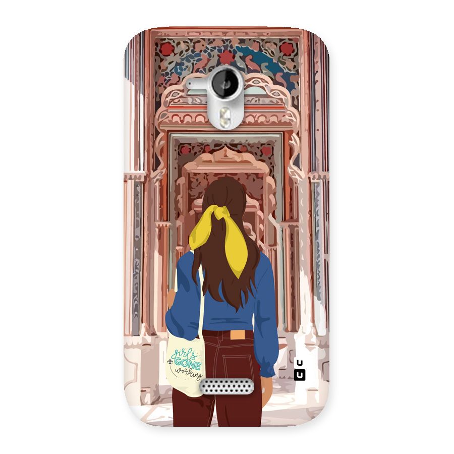 wonderful Girl Back Case for Canvas HD A116
