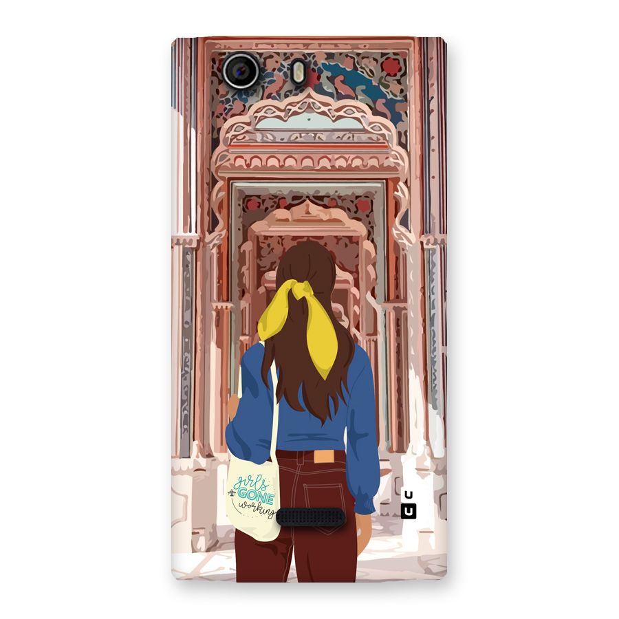 wonderful Girl Back Case for Canvas Nitro 2 E311