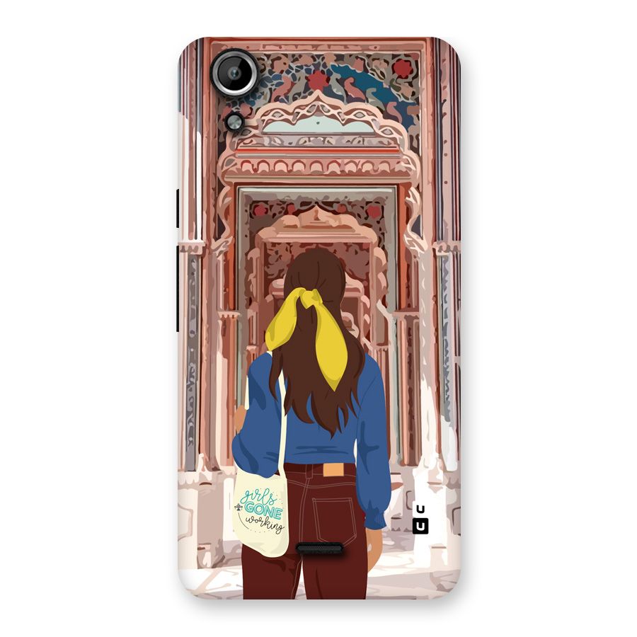 wonderful Girl Back Case for Canvas Selfie Lens Q345