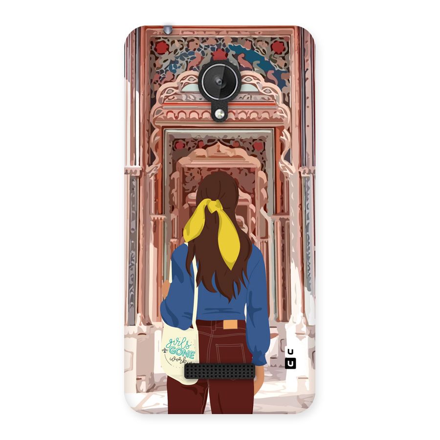 wonderful Girl Back Case for Canvas Spark Q380