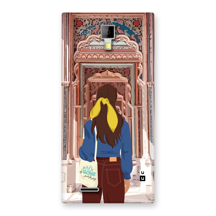 wonderful Girl Back Case for Canvas Xpress A99