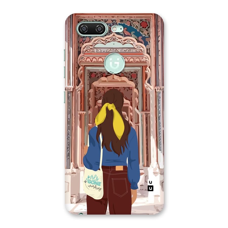 wonderful Girl Back Case for Gionee S10