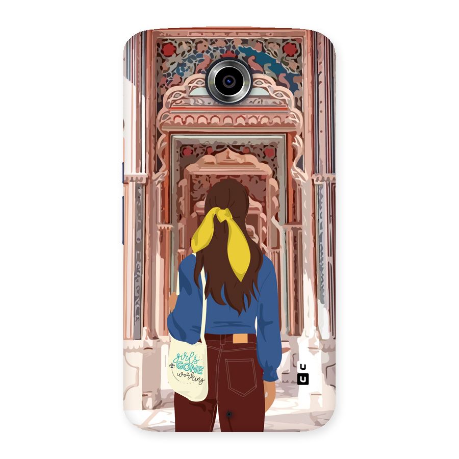 wonderful Girl Back Case for Google Nexus 6