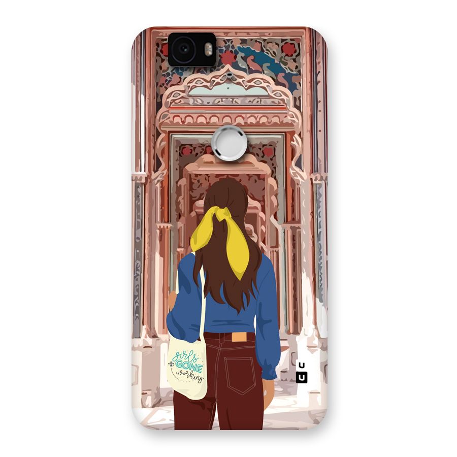 wonderful Girl Back Case for Google Nexus 6P