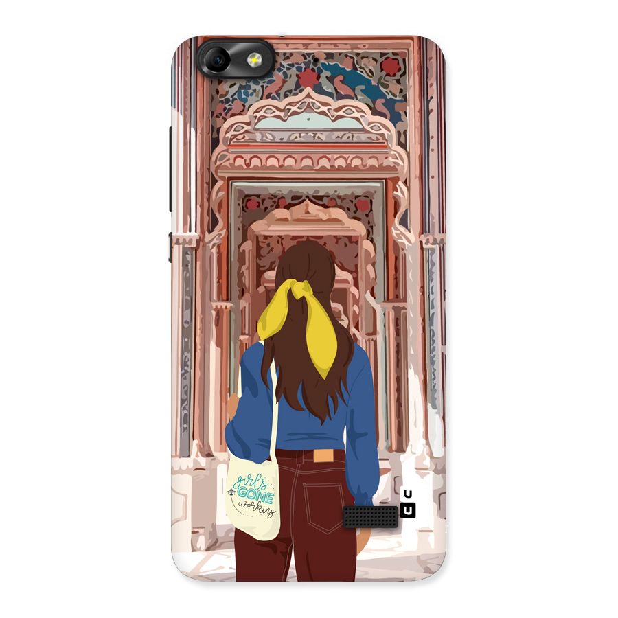 wonderful Girl Back Case for Honor 4C