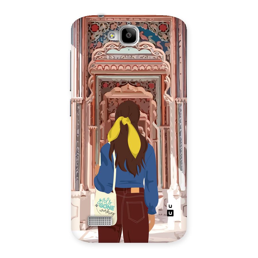wonderful Girl Back Case for Honor Holly