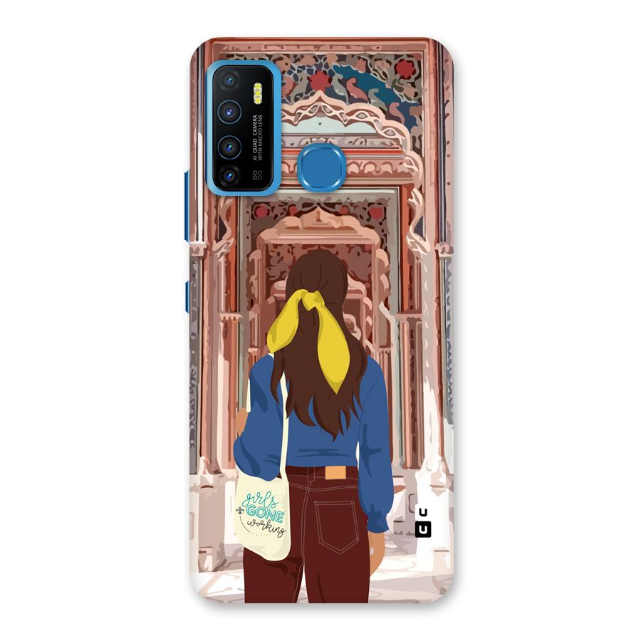 wonderful Girl Back Case for Infinix Hot 9