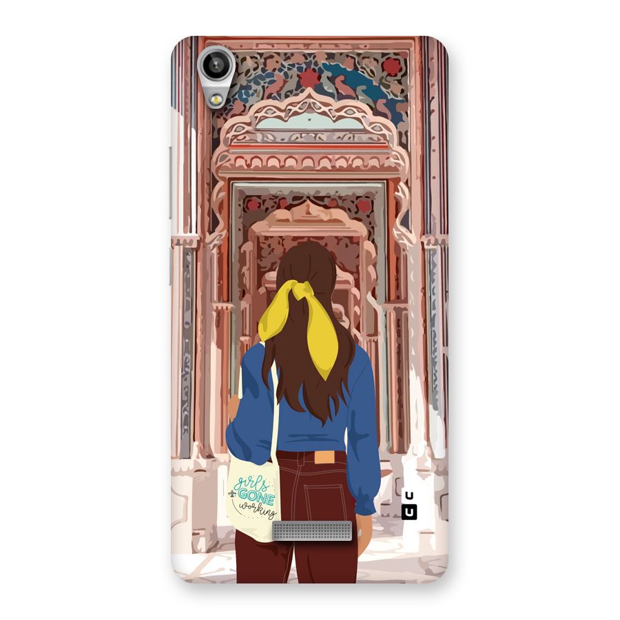 wonderful Girl Back Case for Lava Pixel V1