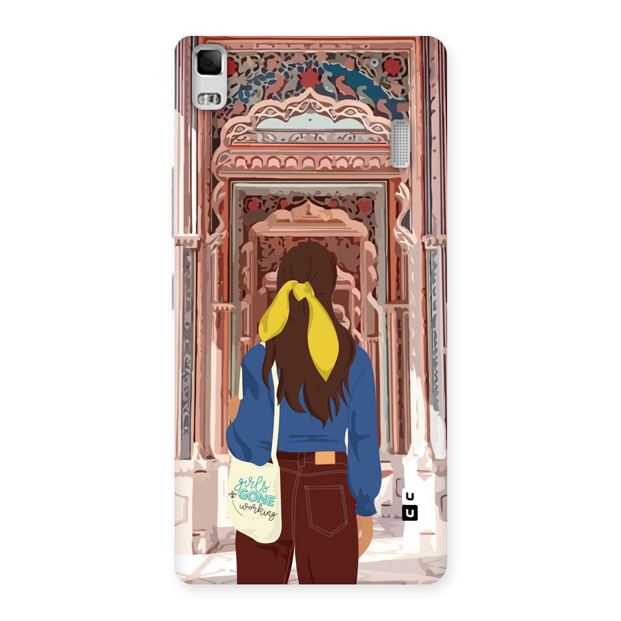 wonderful Girl Back Case for Lenovo A7000