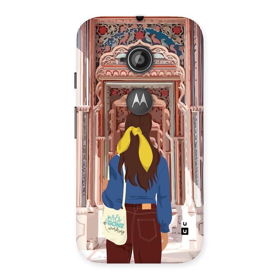 wonderful Girl Back Case for Moto E 2nd Gen