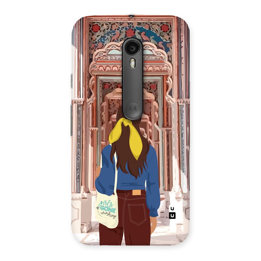 wonderful Girl Back Case for Moto G3