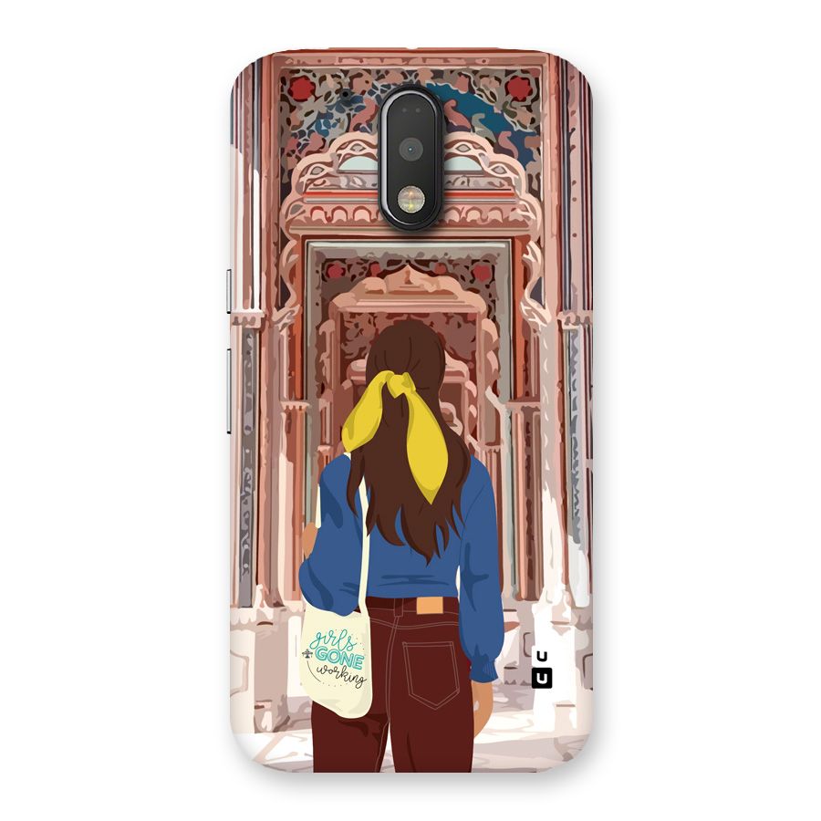 wonderful Girl Back Case for Moto G4