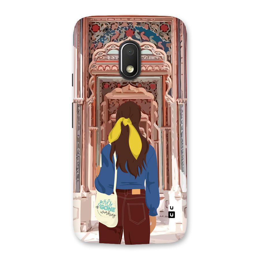 wonderful Girl Back Case for Moto G4 Play