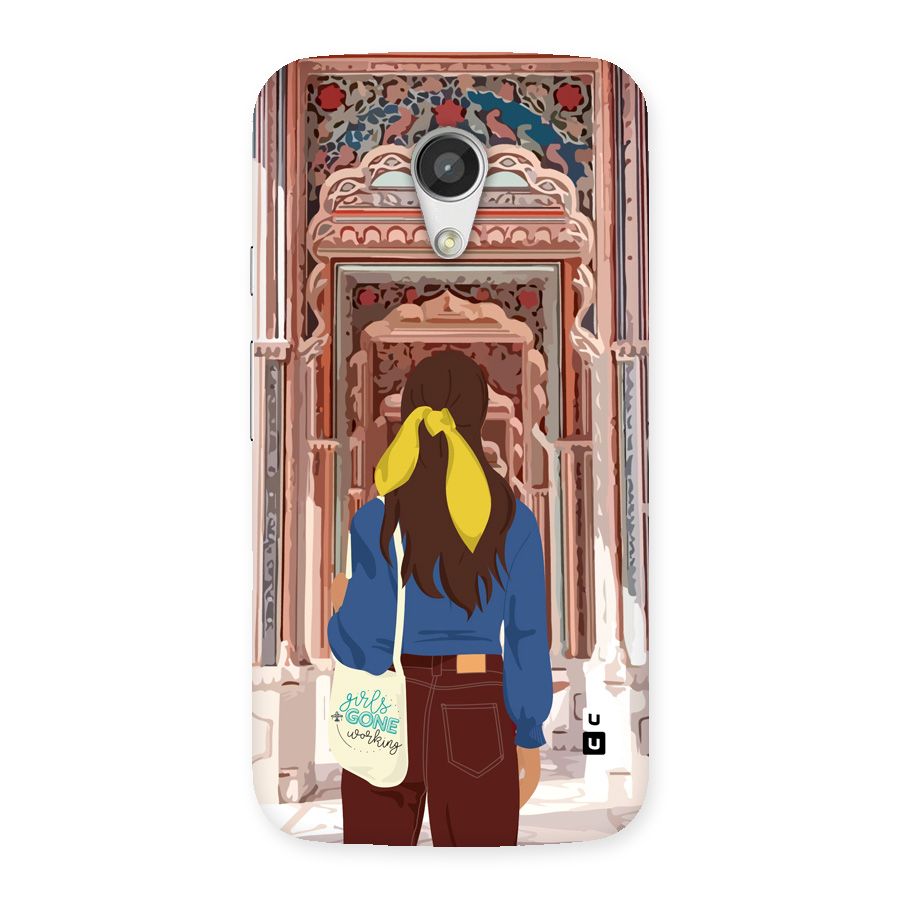 wonderful Girl Back Case for Moto G 2nd Gen