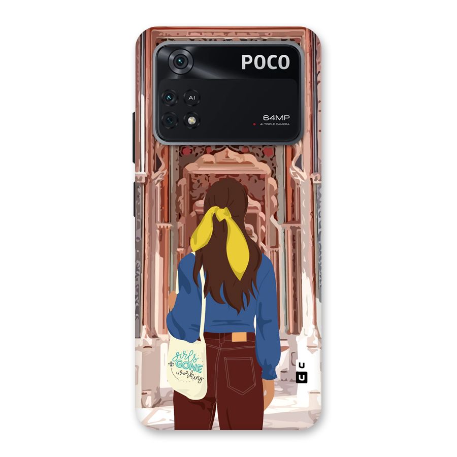 wonderful Girl Back Case for Poco M4 Pro 4G