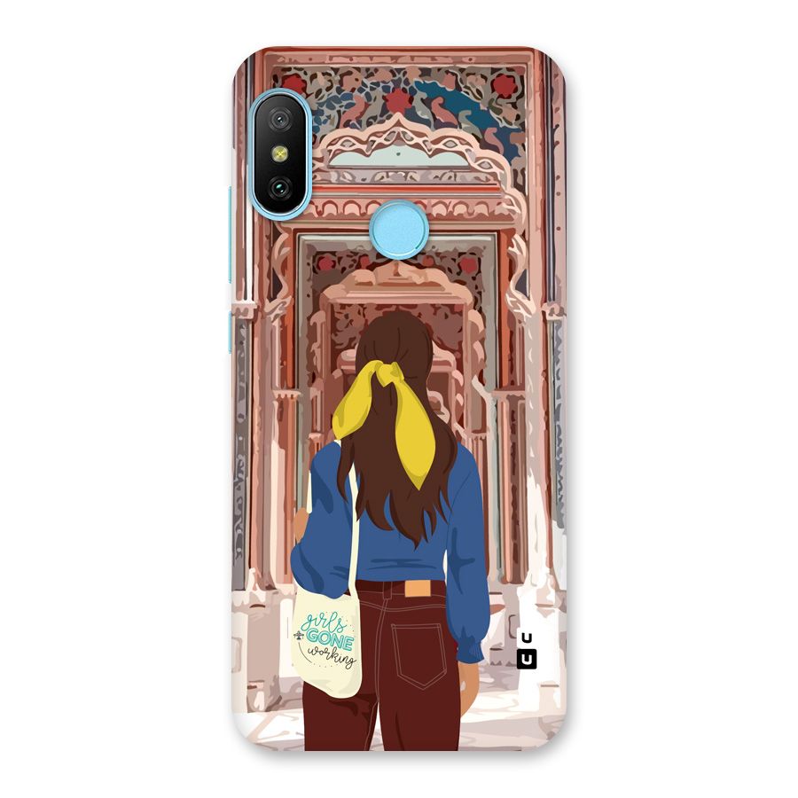 wonderful Girl Back Case for Redmi 6 Pro
