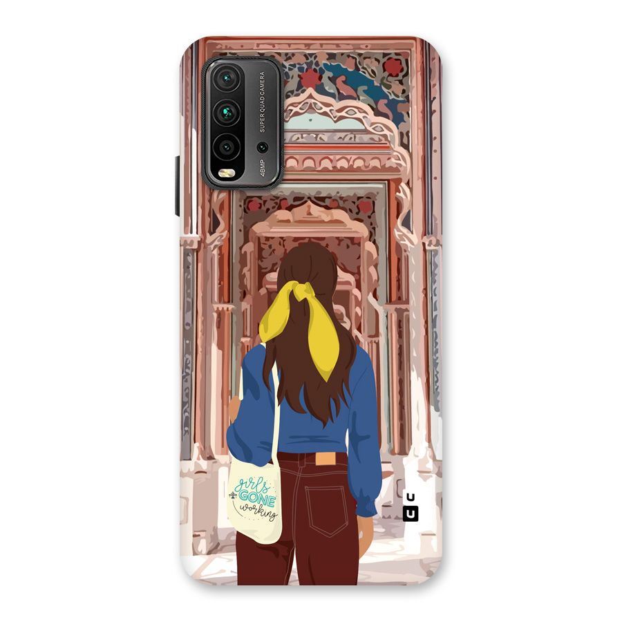 wonderful Girl Back Case for Redmi 9 Power