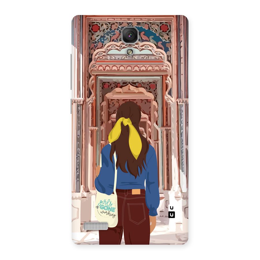 wonderful Girl Back Case for Redmi Note Prime